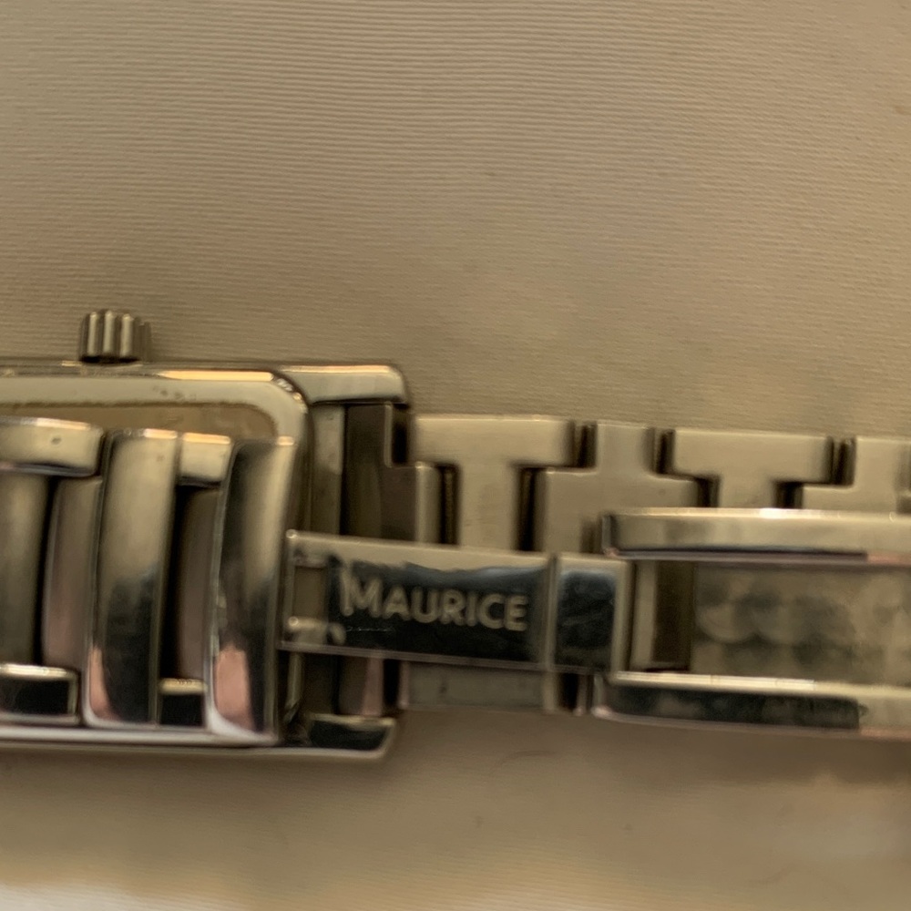 Maurice Lacroix Silver Rectangular Watch With Rom… - image 4